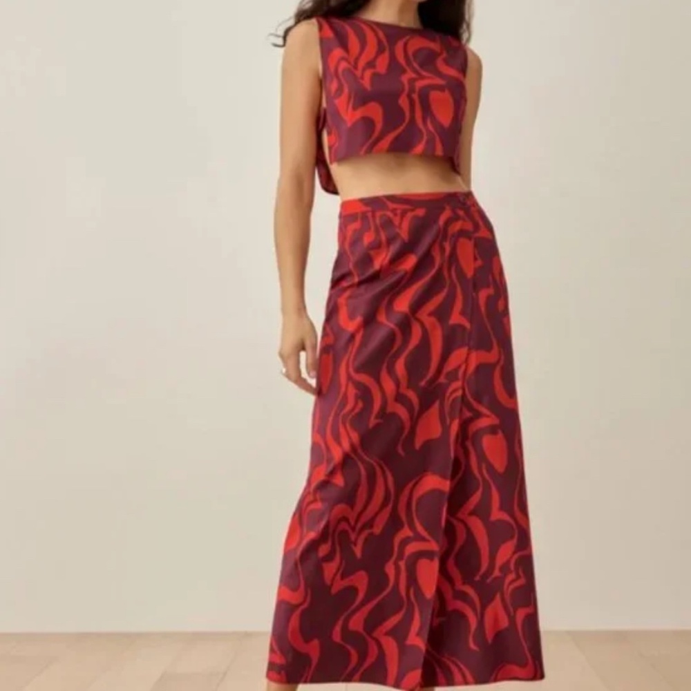 Two piece retro reformation matching set